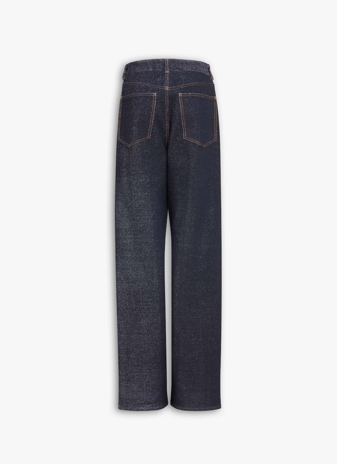 DENIM KNIT LOOSE PANTS ALAÏA BLACK/WHITE DENIM KNIT LOOSE PANTS